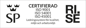 ISO Certifierad - Ledningssystem för kvalitet, miljö och arbetsmiljö